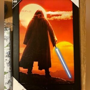 Disney Star Wars Picture Mug Tumbler & Tablecloth 4 Piece Bundle